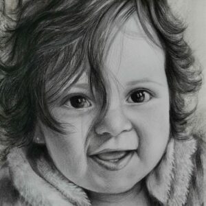 رسم لوحات شخصية بالفحم والرصاص